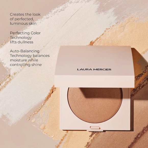 BNIB Laura Mercier Real Flawless Luminous Pressed Setting Powder - Translucent - Picture 9 of 10